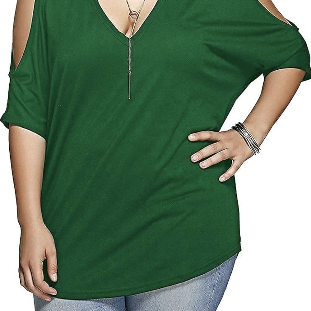 Burgundy In Color, ( Pic Used For Example) Cold Shoulder Top